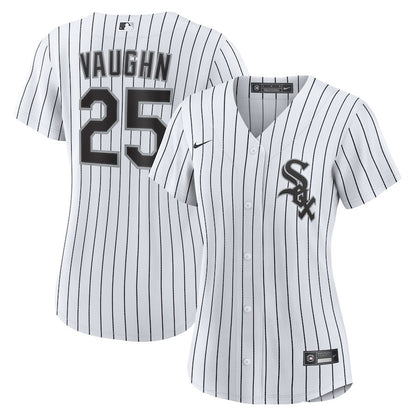 Andrew Vaughn 25 Chicago White Sox Women's Home Jersey - White