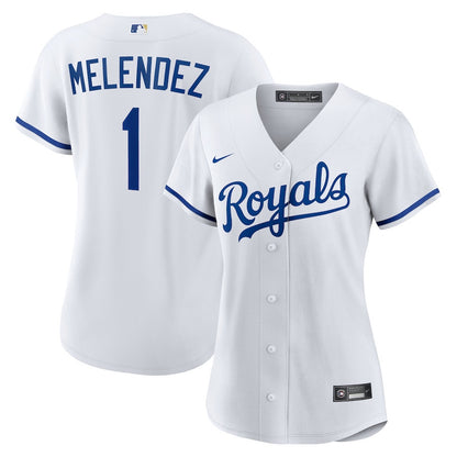 MJ Melendez 1 Kansas City Royals Women's Home Jersey - White