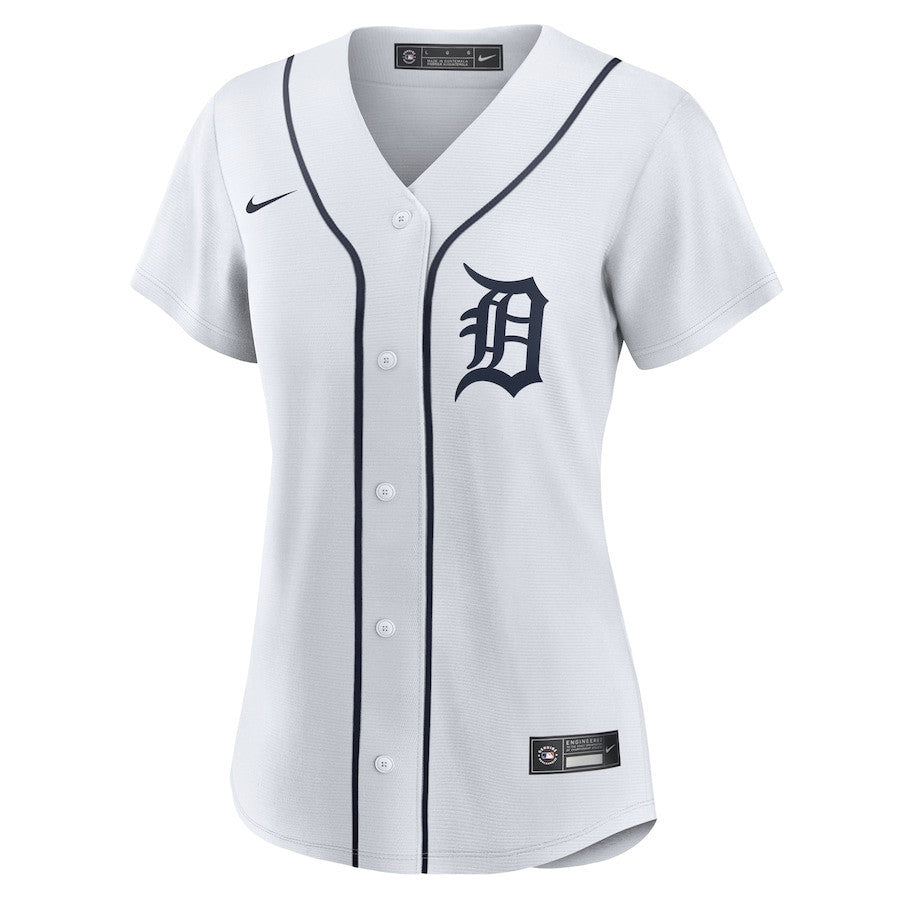 Jake Rogers 34 Detroit Tigers Women's Home Jersey - White