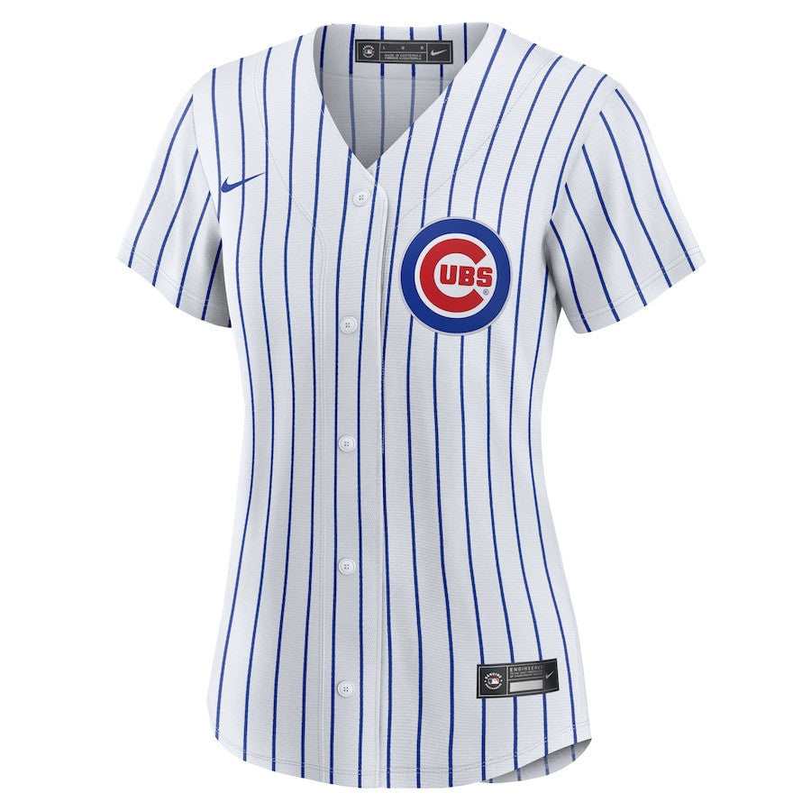 Nico Hoerner 2 Chicago Cubs Women's Home Jersey - White
