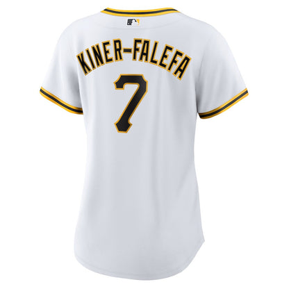 Isiah Kiner-Falefa 7 Pittsburgh Pirates Women's Home Jersey - White