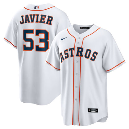 Cristian Javier 53 Houston Astros Home Men Jersey - White