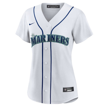 Donovan Solano 39 Seattle Mariners Home Women Jersey - White