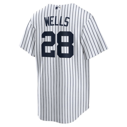 Austin Wells 28 New York Yankees Home Men Jersey - White