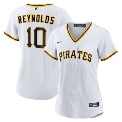 Bryan Reynolds 10 Pittsburgh Pirates Home Women Jersey - White