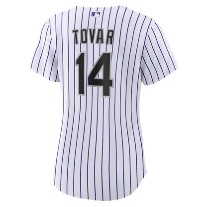 Ezequiel Tovar 14 Colorado Rockies Home Women Jersey - White