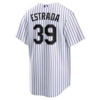 Thairo Estrada 39 Colorado Rockies Home Men Jersey - White