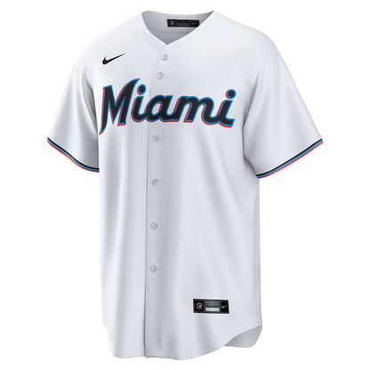 Connor Norby 1 Miami Marlins Home Men Jersey - White