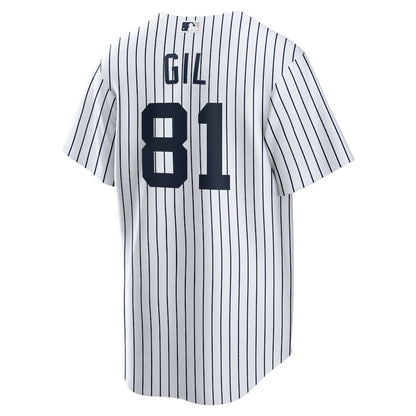 Luis Gil 81 New York Yankees Home Men Jersey - White