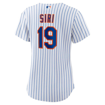 Jose Siri 19 New York Mets Home Women Jersey - White
