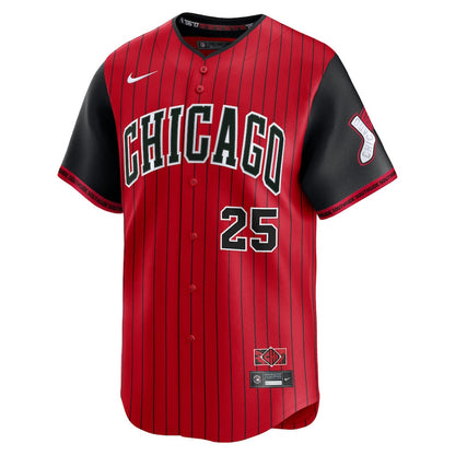Andrew Vaughn 25 Chicago White Sox 2025 City Connect Limited Men Jersey - Red/Black