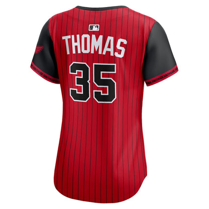 Frank Thomas 35 Chicago White Sox Women's 2025 City Connect Limited Jersey - Red/Black