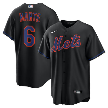 Starling Marte 6 New York Mets Alternate 2.0 Player Men Jersey - Black