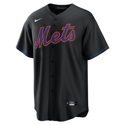 Francisco Lindor 12 New York Mets Alternate 2.0 Player Men Jersey - Black