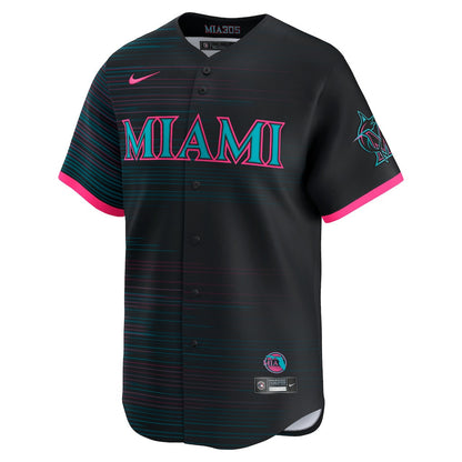 Miami Marlins 2025 City Connect Limited Men Jersey - Black