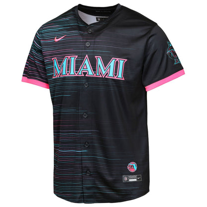 Miami Marlins 2025 City Connect Limited YOUTH Jersey - Black