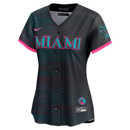 Miami Marlins Women's 2025 City Connect Limited Jersey - Black