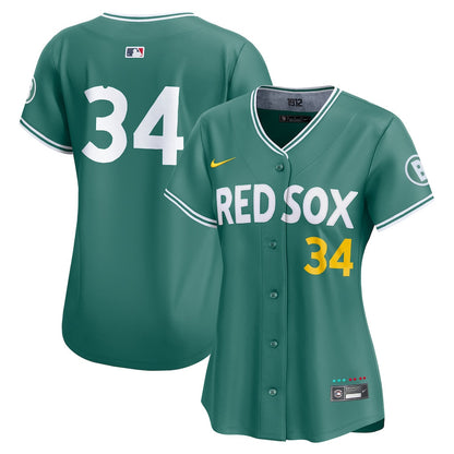 David Ortiz 34 Boston Red Sox Women's 2025 City Connect Limited Retired Player Jersey - Green