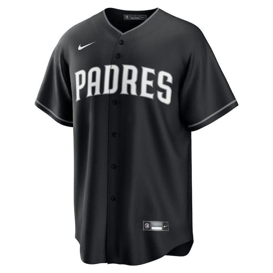 Manny Machado 13 San Diego Padres Lights Out Men Jersey - Black