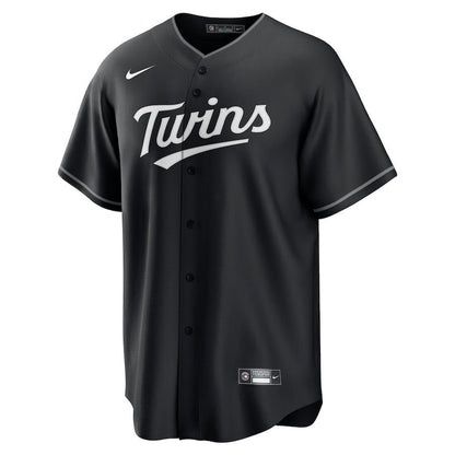 Minnesota Twins Lights Out Men Jersey - Black