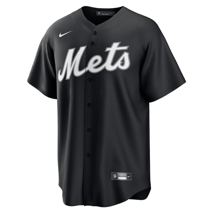 Francisco Lindor 12 New York Mets Lights Out Men Jersey - Black