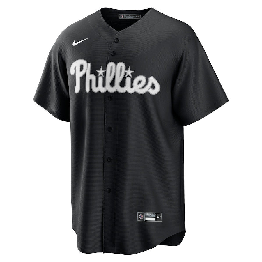 Philadelphia Phillies Lights Out Men Jersey - Black