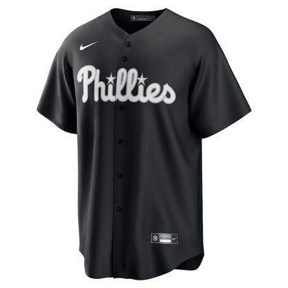Philadelphia Phillies Lights Out Men Jersey - Black