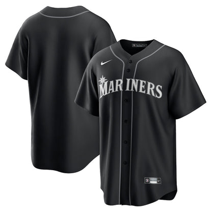 Seattle Mariners Lights Out Men Jersey - Black