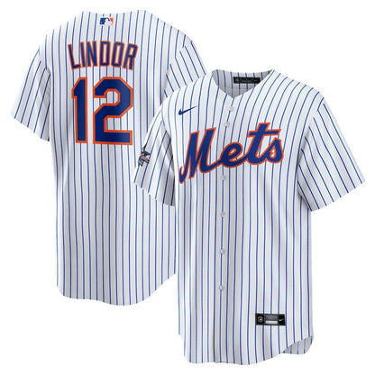 Francisco Lindor 12 New York Mets 2025 MLB All-Star Game Home Men Jersey - White