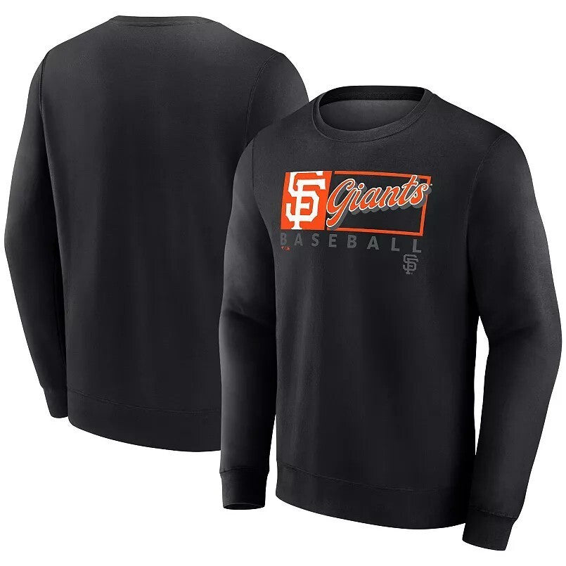 San Francisco Giants Black Crewneck Sweatshirt – Primary Logo Box