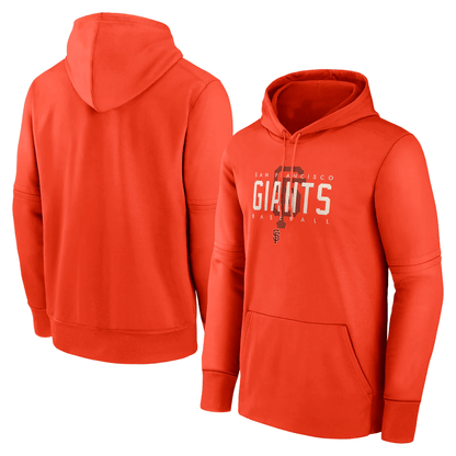 San Francisco Giants Layered Wordmark Graphic Featuring Faded Logo - Orange