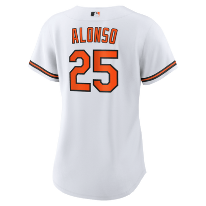 Pete Alonso 25 Baltimore Orioles Women's Home Jersey - White