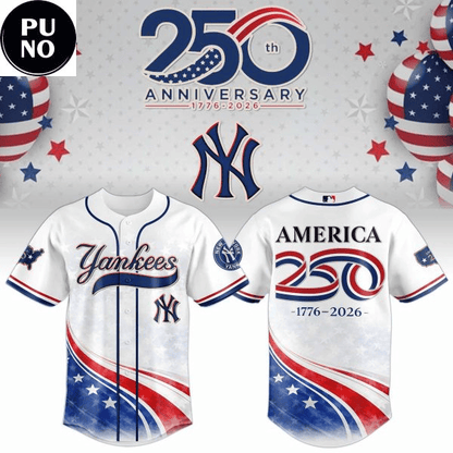 New York Yankees America 250 Anniversary 1776-2026 Baseball Jersey