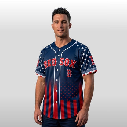 Boston Red Sox 250th Anniversary of the United States Limited Shirt 3D Baseball Jersey - Navy