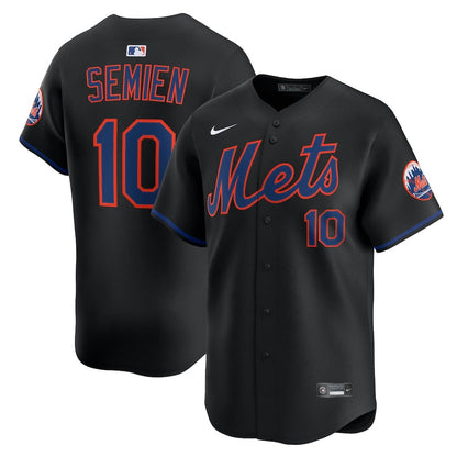 Marcus Semien 10 New York Mets Alternate Limited Men Jersey - Black