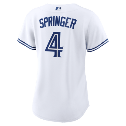 George Springer 4 Toronto Blue Jays Women's Home Jersey - White