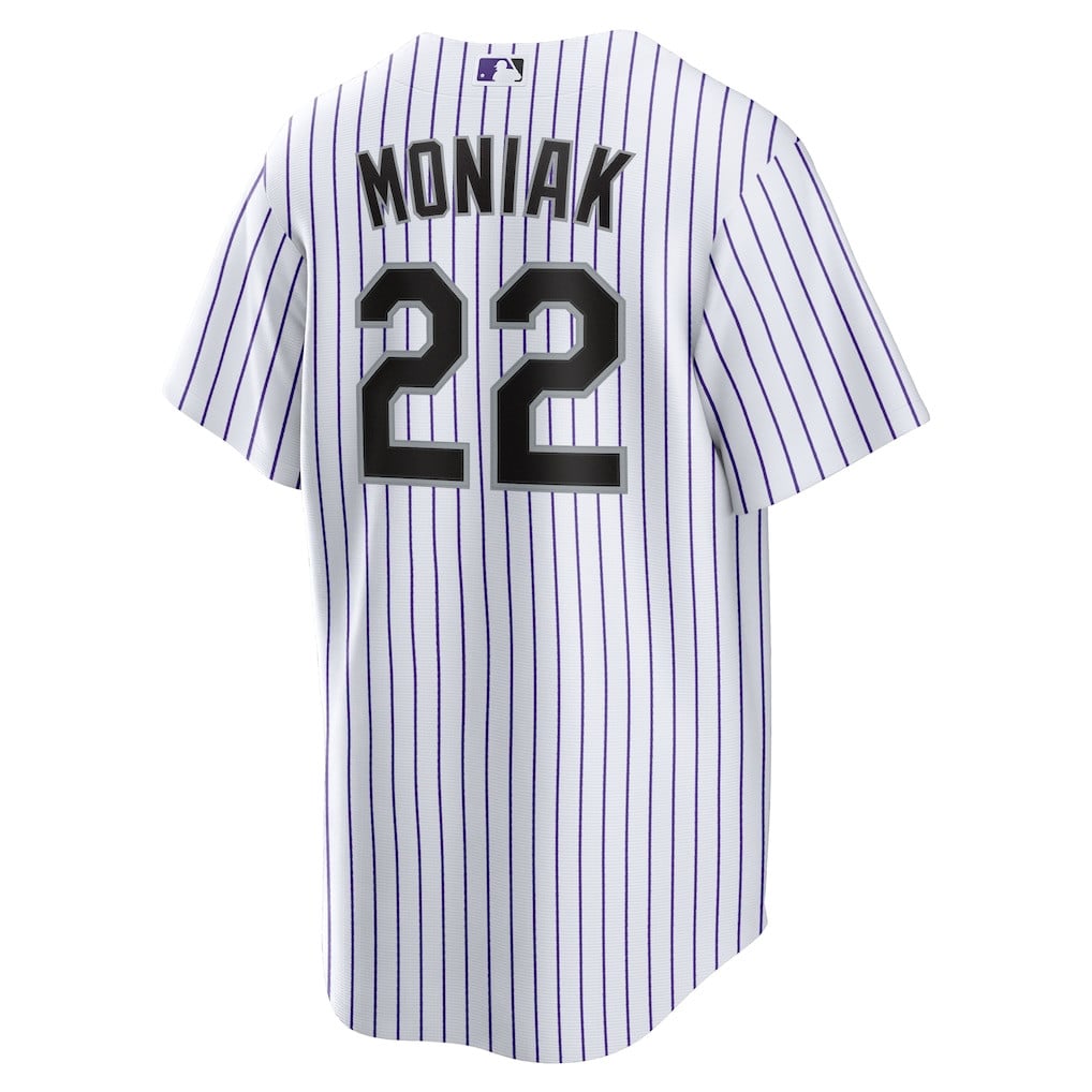 Mickey Moniak 22 Colorado Rockies Home Men Jersey - White