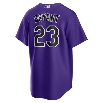 Kris Bryant 23 Colorado Rockies Alternate Player Men Jersey - Purple