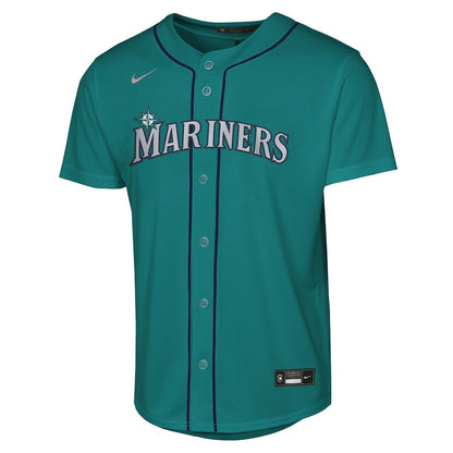Cal Raleigh 29 Seattle Mariners Alternate YOUTH Jersey - Teal