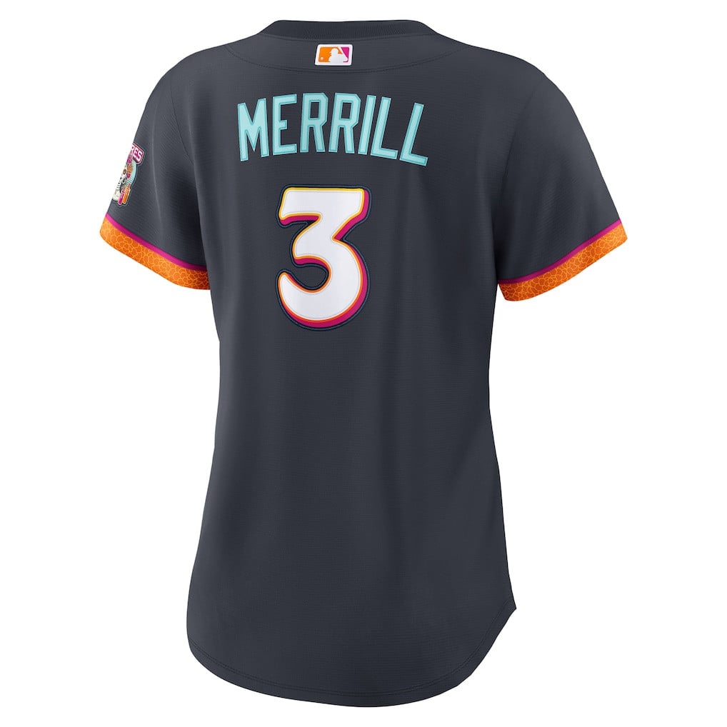 Jackson Merrill 3 San Diego Padres Women's 2026 City Connect Jersey - Obsidian