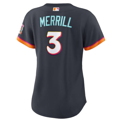 Jackson Merrill 3 San Diego Padres Women's 2026 City Connect Jersey - Obsidian