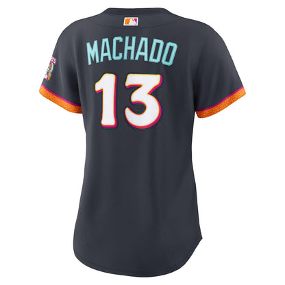 Manny Machado 13 San Diego Padres Women's 2026 City Connect Jersey - Obsidian