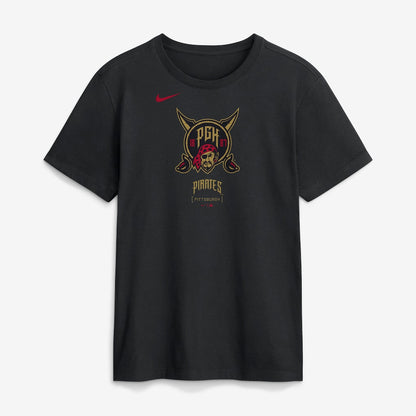 Pittsburgh Pirates 2026 City Connect Large Logo T-Shirt - Black