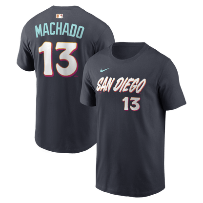 Manny Machado 11 San Diego Padres Black Women's 2026 City Connect T-Shirt