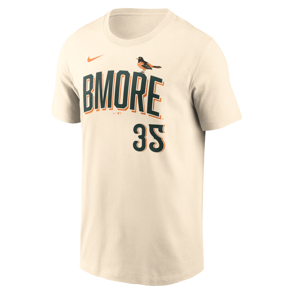 Adley Rutschman 35 Baltimore Orioles Men's 2026 City Connect T-Shirt - Natural