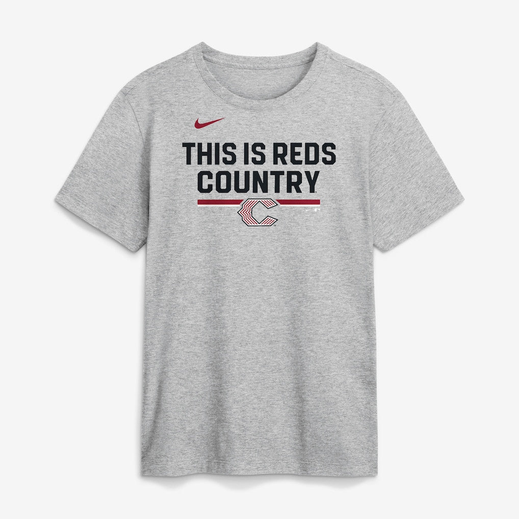 Cincinnati Reds 2026 City Connect Stacked Team Phrase T-Shirt - Heather Gray