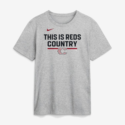 Cincinnati Reds 2026 City Connect Stacked Team Phrase T-Shirt - Heather Gray