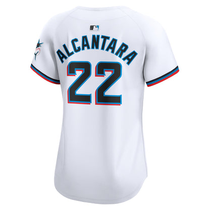 Sandy Alcantara Miami Marlins Nike Women's Home Limited Player Jersey – White