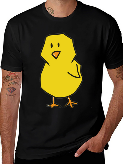 Cute Chick Graphic Tee - Black T-Shirt