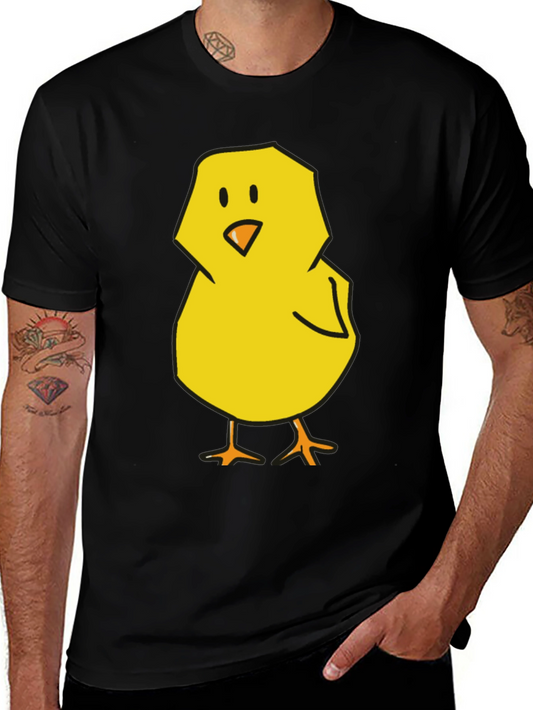 Cute Chick Graphic Tee - Black T-Shirt